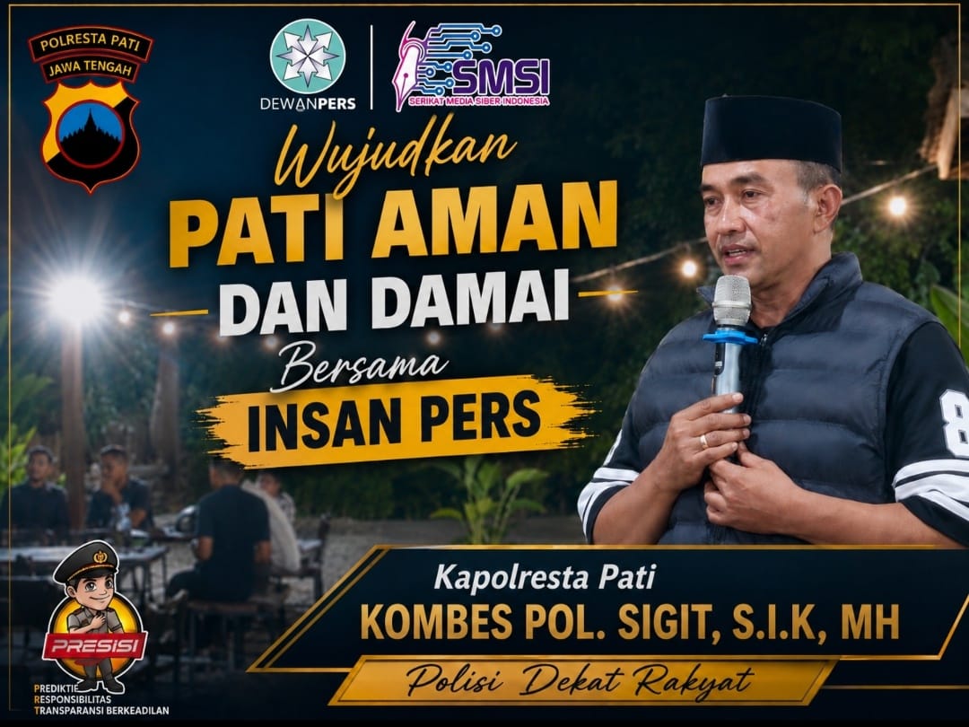 Kekompakan Kapolresta Pati Bersama Awak Media,Perkuat Kemitraan Insan Pers