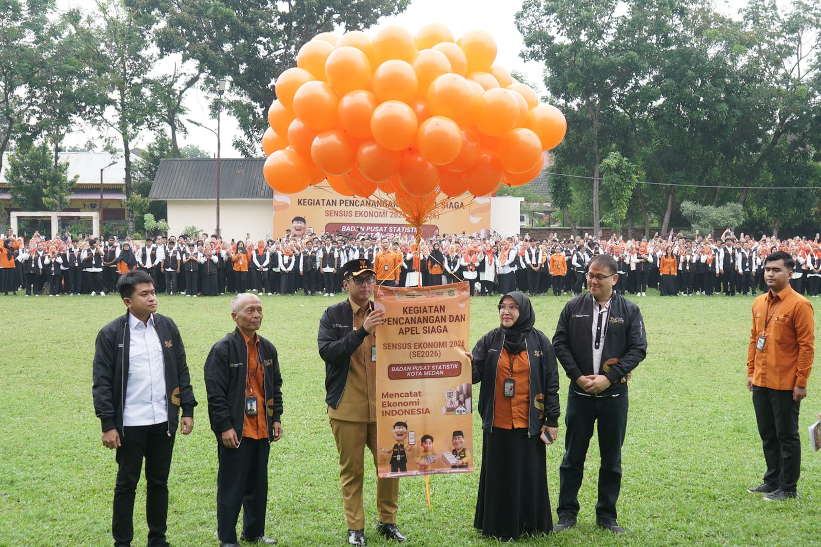 Rico Waas Lepas 1.547 Petugas Sensus Ekonomi 2026 di Medan