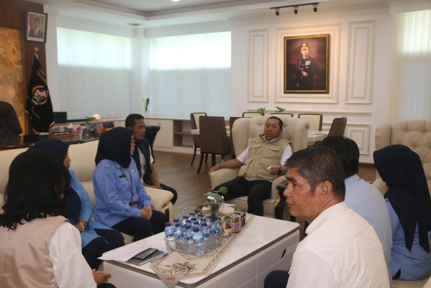 Bupati Taput Terima Audiensi RRI Sibolga Sinergi Penyebaran Informasi