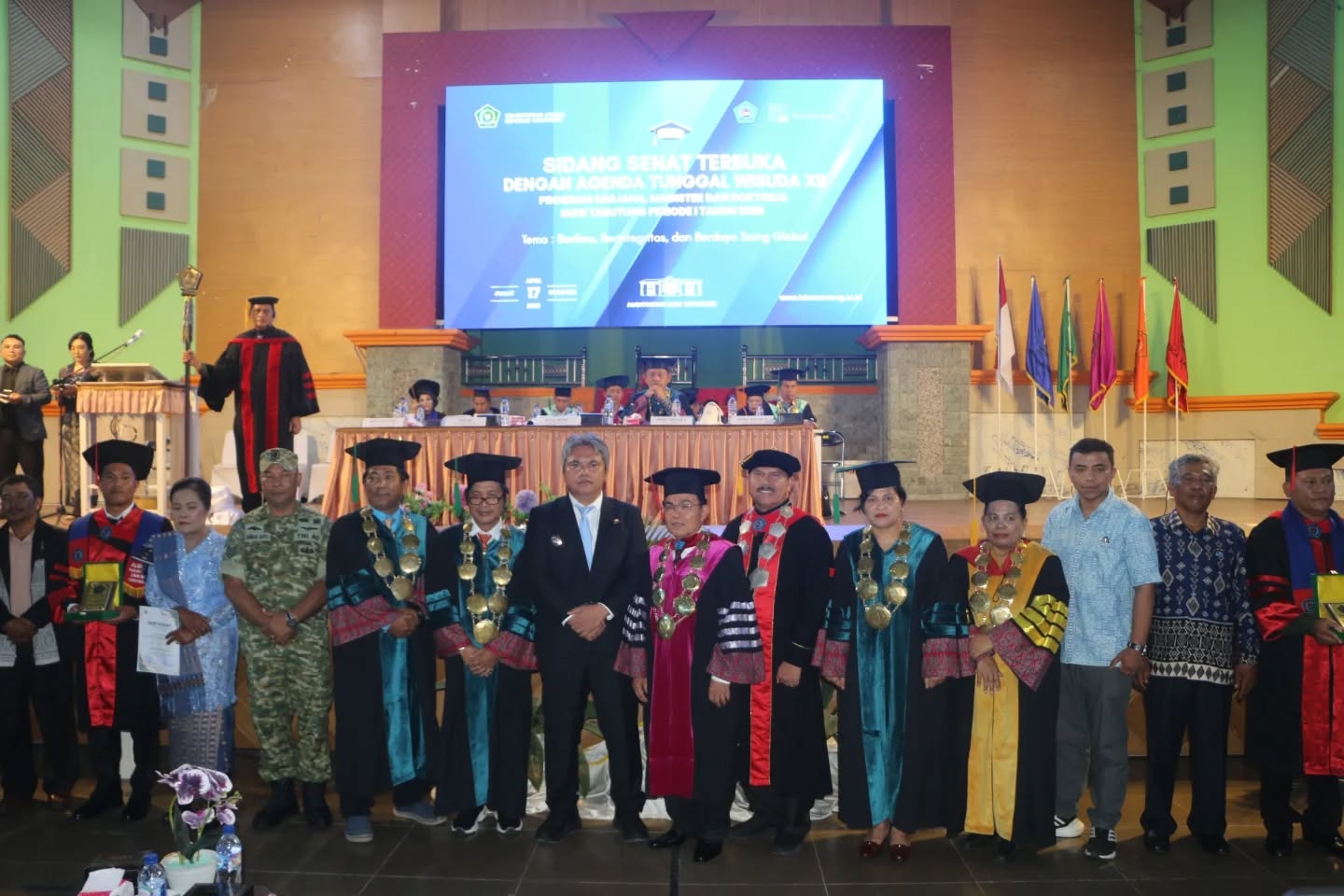 Hadiri Wisuda XII IAKN Tarutung, Wabup Taput Tekankan Prinsip 3B
