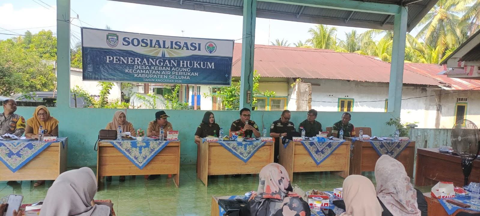 Perkuat Sinergitas, Koramil 425-03/Air Periukan Hadiri Sosialisasi Penerangan Hukum