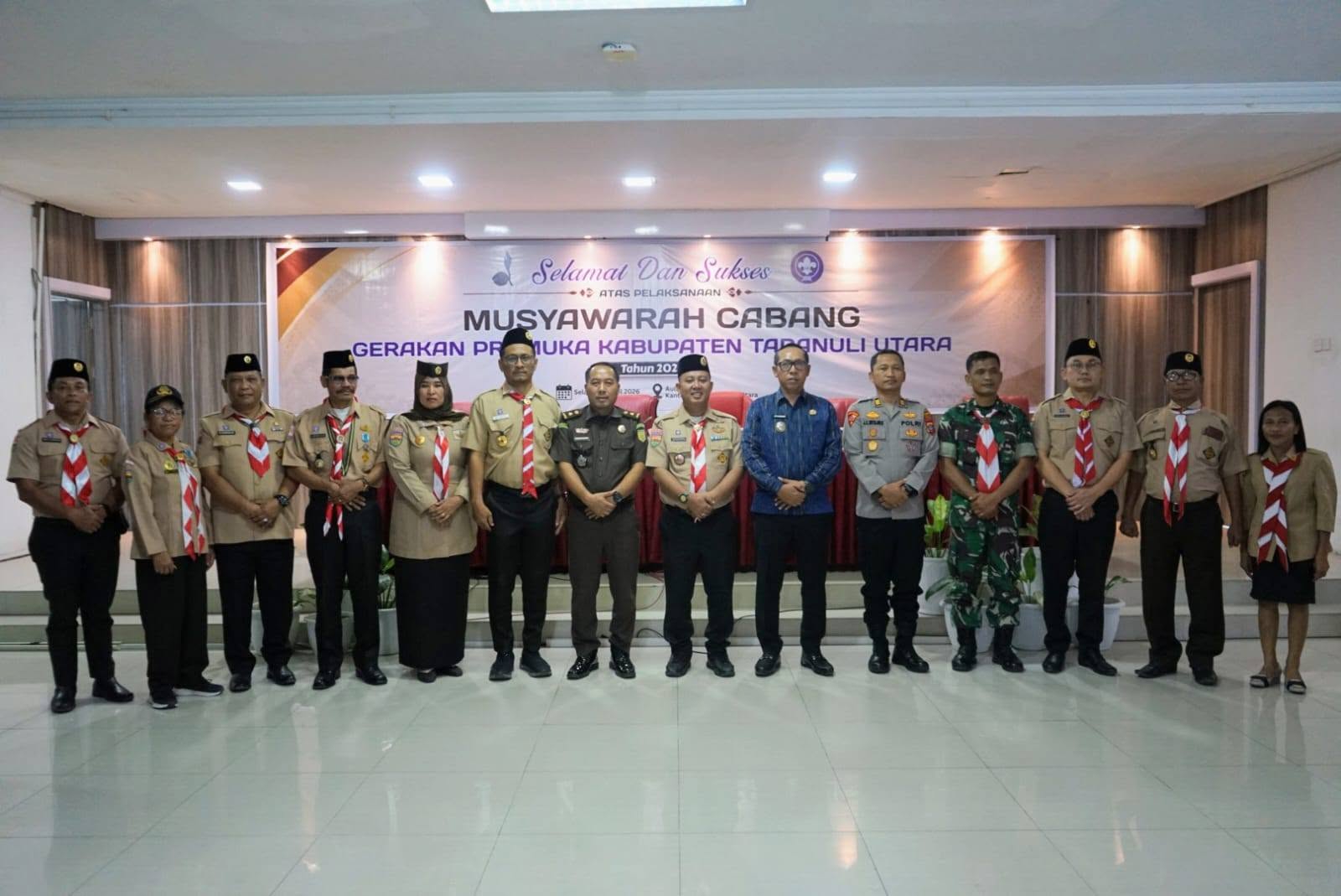 Bupati JTP Hutabarat Buka Muscab Gerakan Pramuka Kabupaten Taput