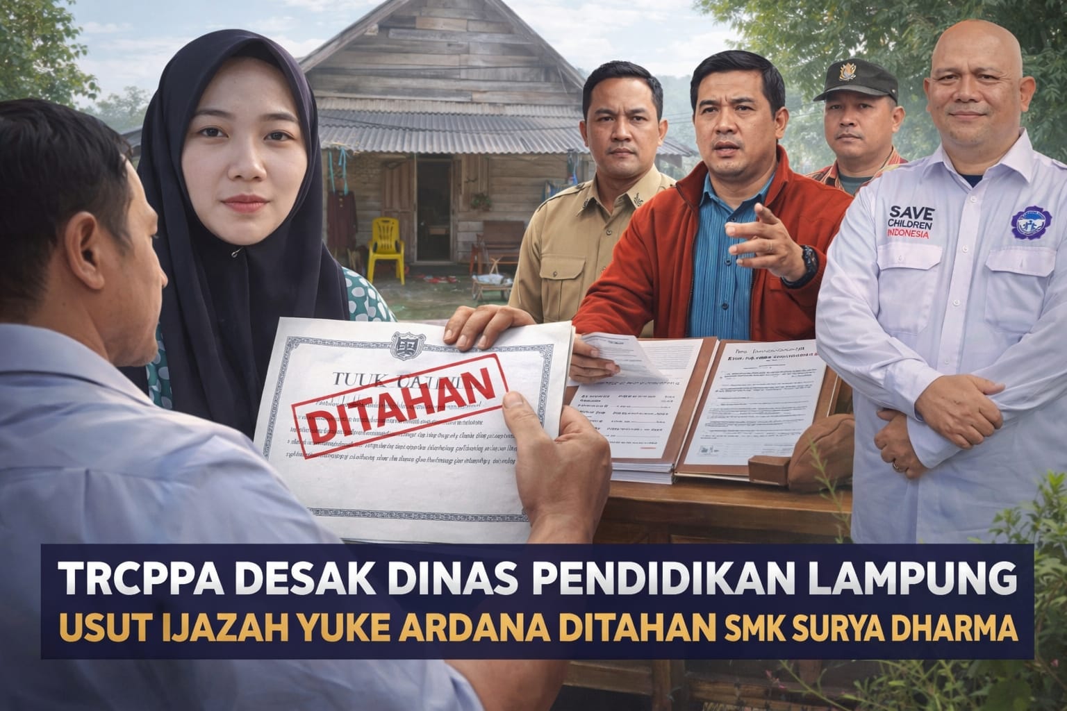 TRCPPA Indonesia Desak Kadisdikbud Lampung Sanksi Tegas SMK Surya Dharma dan Segera Serahkan Ijazah Siswi yang Ditahan
