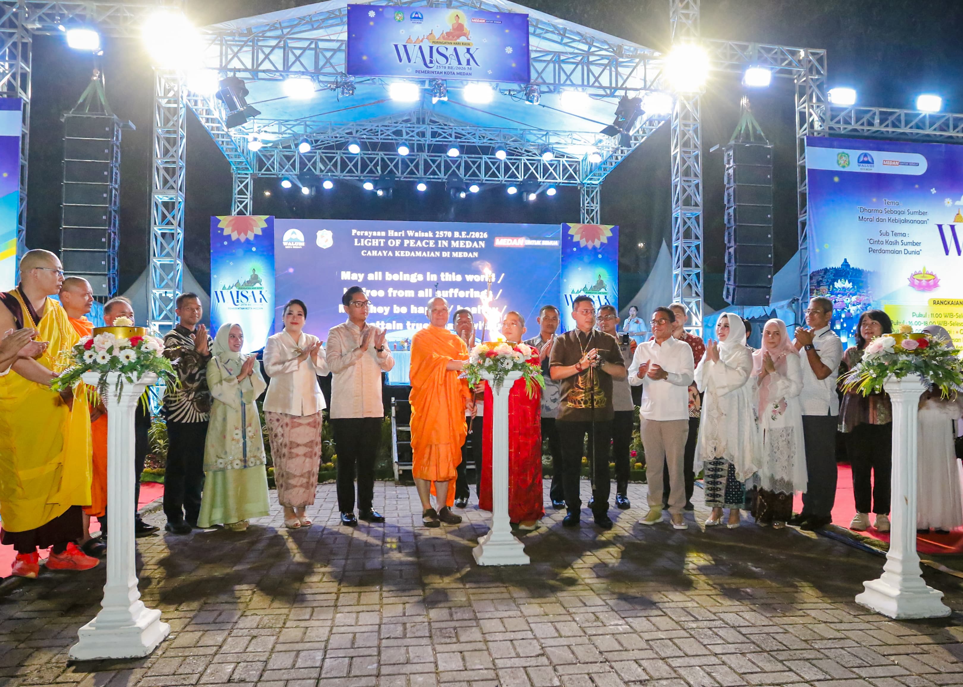 Waisak 2570 BE, Rico Waas Serukan Harmoni dalam Keberagaman