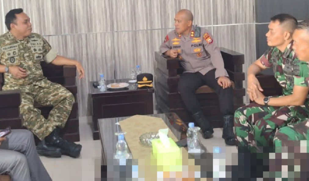 Perkuat Sinergitas TNI-Polri, Kapolres Seluma Kunjungi Kodim 0425/Seluma