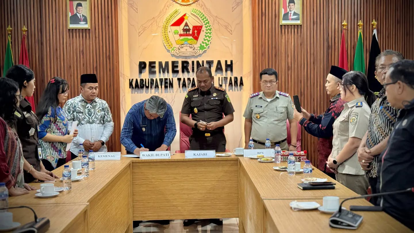 Percepat Sertifikasi Tanah Wakaf, Pemkab Taput Perkuat Lintas Sektor