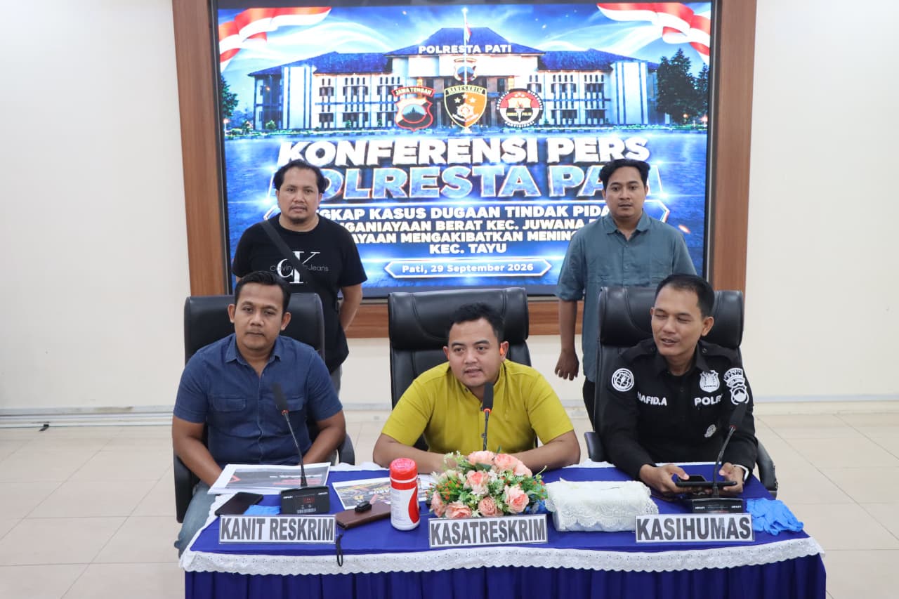 Polisi Pati Ungkap Kasus Pria Tewas Ditusuk di Kos,Motifnya Cemburu