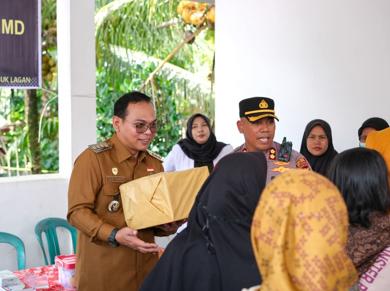 Bupati Seluma Tinjau Pelaksanaan WASEV TMMD Ke-128 di Desa Lubuk Lagan