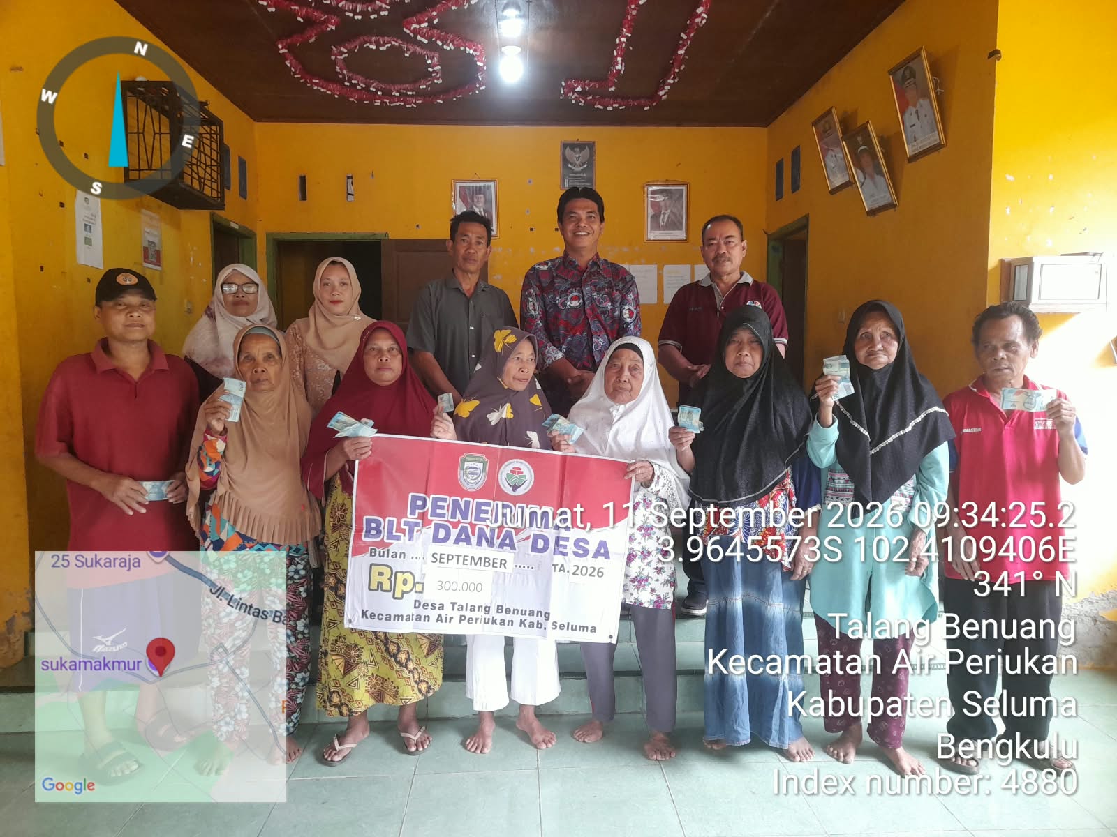 Pemdes Talang Benuang Kembali Lakukan Pembagian BLT DD Periode September 2026